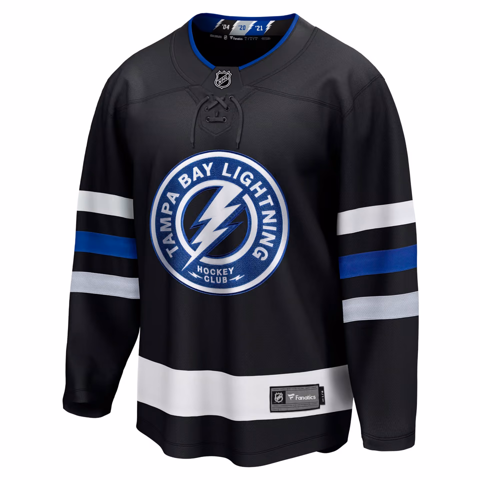 Tampa Bay Lightning Breakaway NHL Jersey Alternate Black view 1