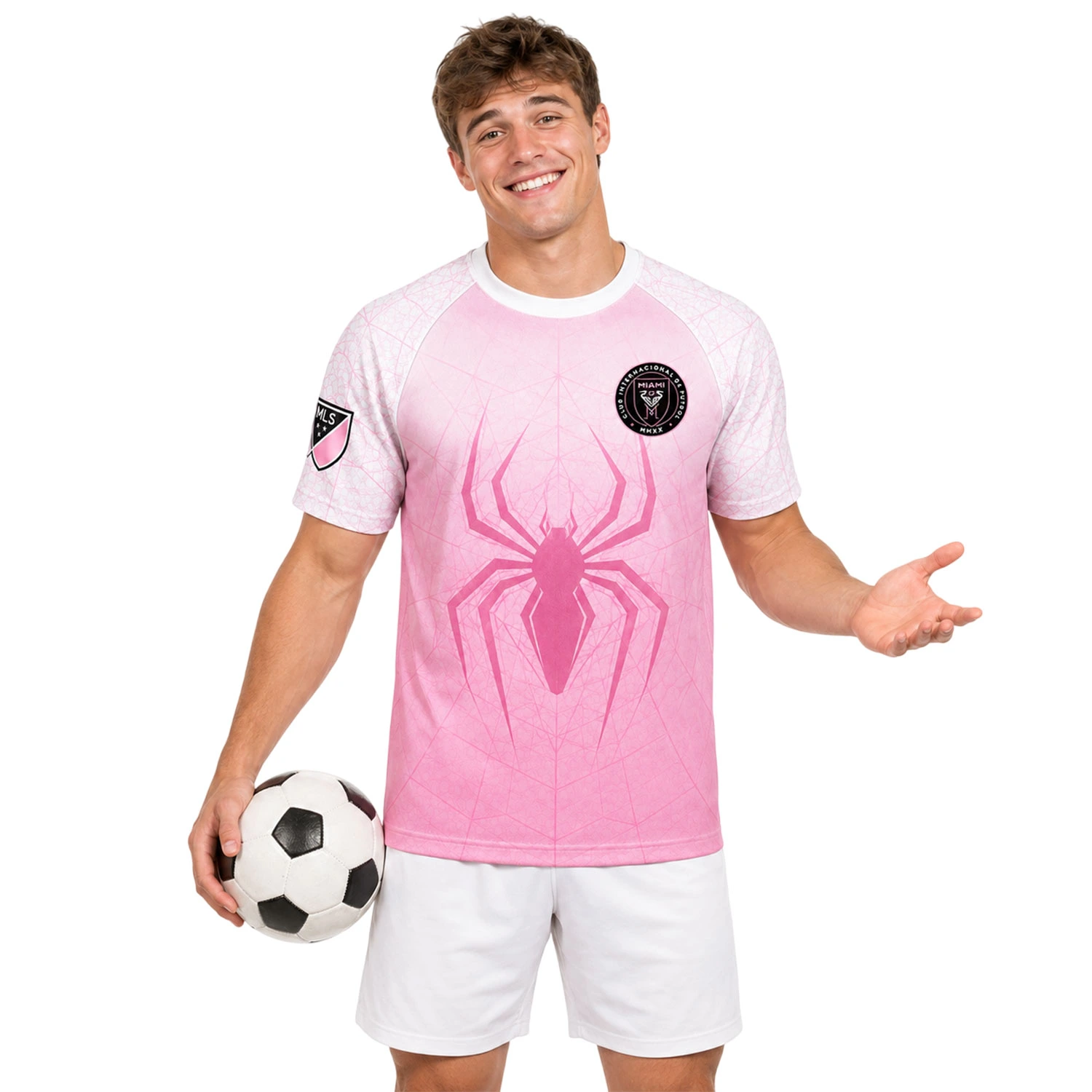 Inter Miami Personalized Spiderman Jersey – Dynamic