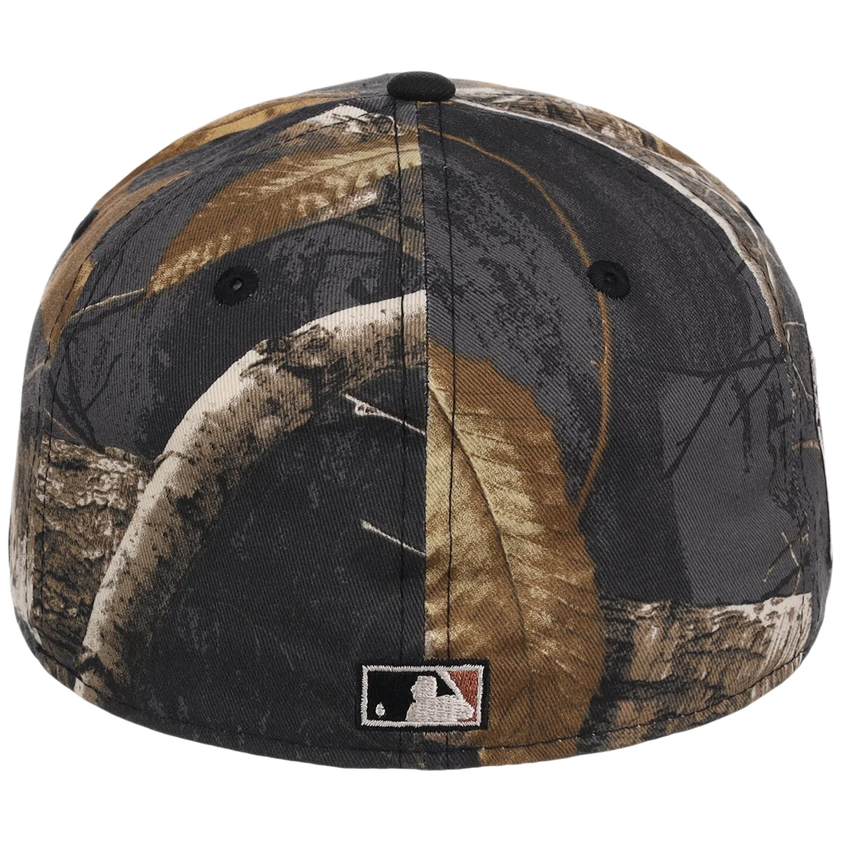 Baltimore Orioles MLB Black Realtree 2-TONE Black & Copper New Era 59FIFTY detail view