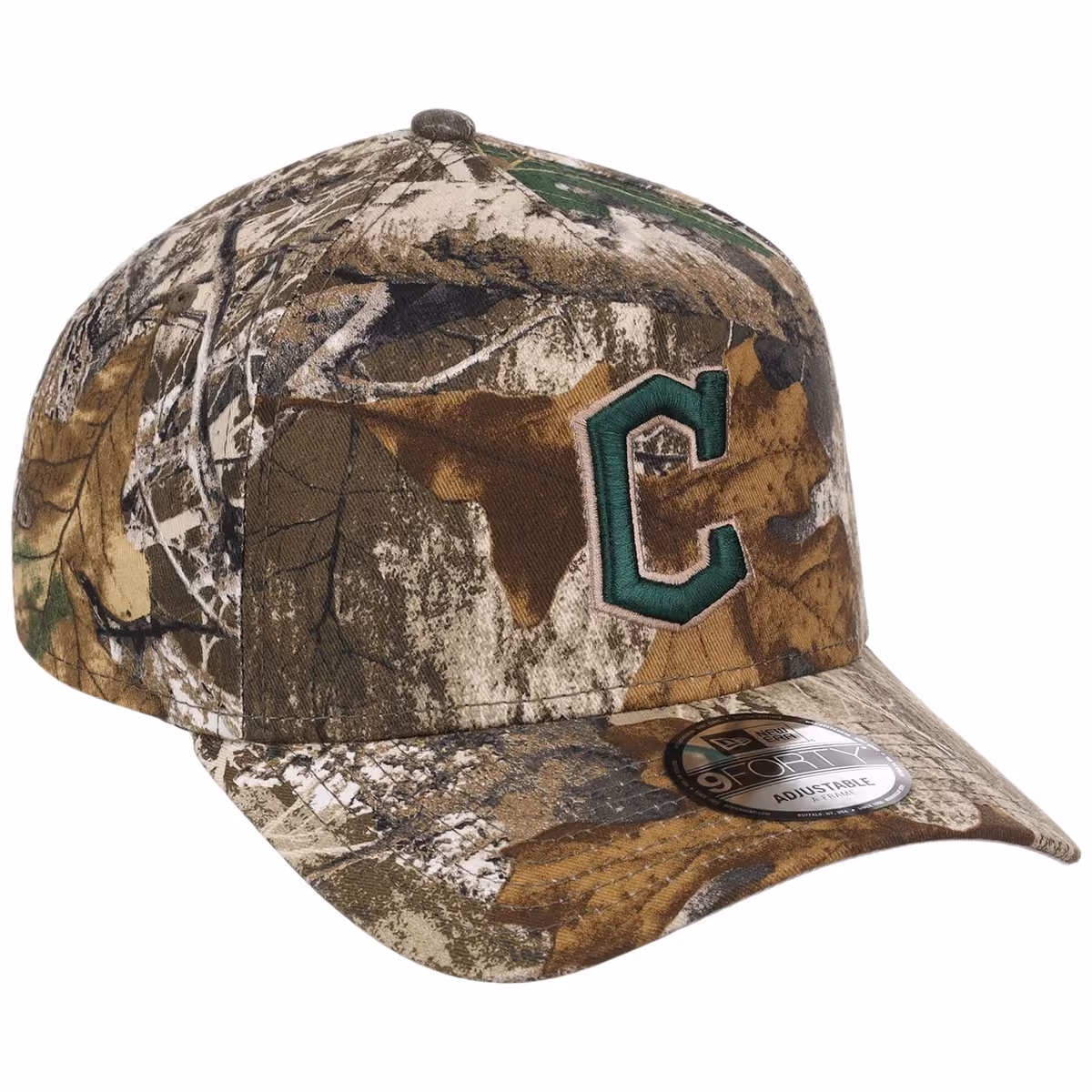 Cleveland Indians MLB Realtree FASHION CORE New Era 9FORTY A-Frame front view