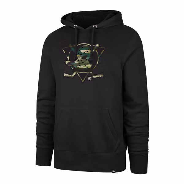 Anaheim Ducks Fisherman Camo '47 Burnside NHL Hoodie view 1