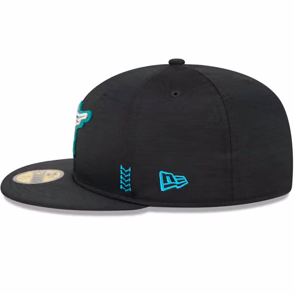 Florida Marlins 2024 MLB Clubhouse New Era 59FIFTY Fitted Cap Black view 5