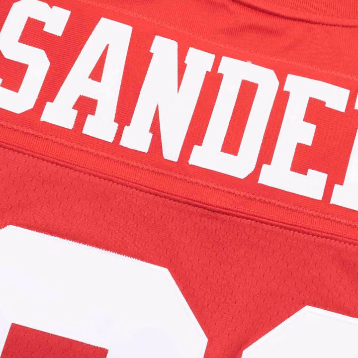 Deion Sanders #21 San Francisco 49ers Legacy Throwback NFL Jersey Red view 5