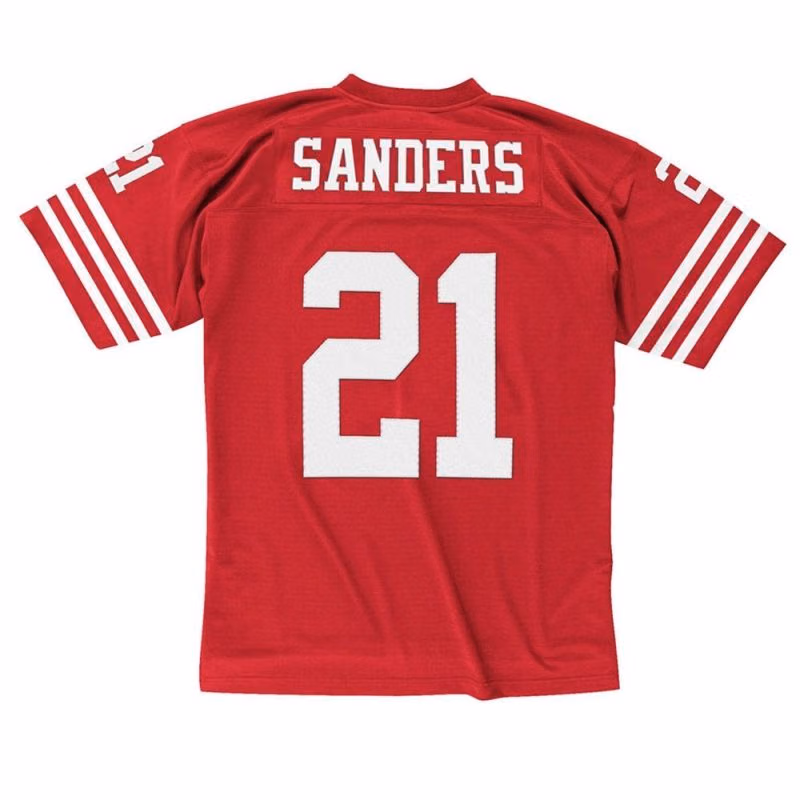 Deion Sanders #21 San Francisco 49ers Legacy Throwback NFL Jersey Red view 2