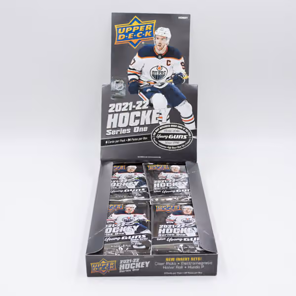 2021/22 Upper Deck Series 1 Hockey Hobby Box NHL view 2