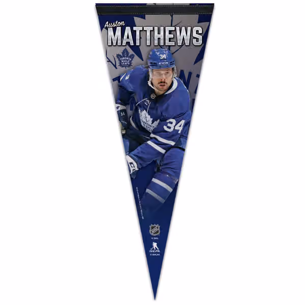 Auston Matthews Toronto Maple Leafs WinCraft Premium NHL Pennant view 1
