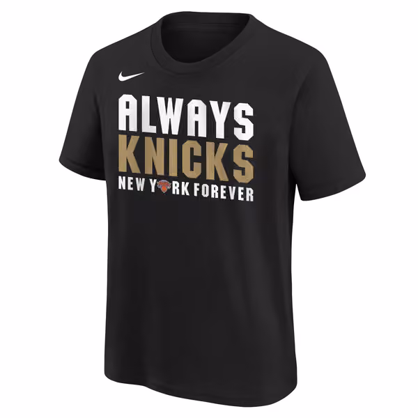 New York Knicks 2026 NBA Champions Roster T-Shirt Black view 2