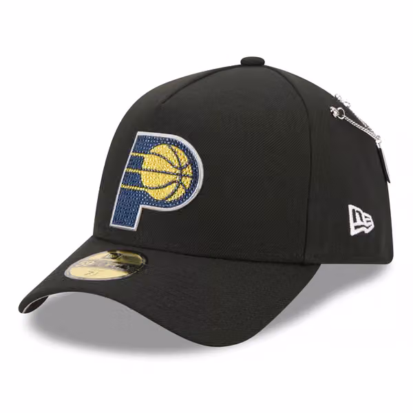 Indiana Pacers 2026 NBA Draft On-Stage Crystal 59FORTY A-Frame Fitted Cap Black product photo
