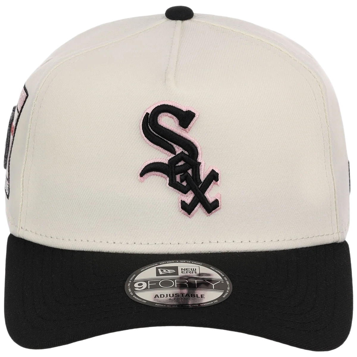 Chicago White Sox MLB Chrome Blinky New Era 9FORTY A-Frame detail view