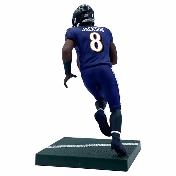 Lamar Jackson Baltimore Ravens Imports Dragon NFL Series 1 Figure (16 cm) view 2