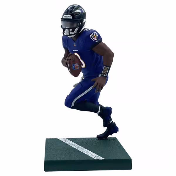 Lamar Jackson Baltimore Ravens Imports Dragon NFL Series 1 Figure (16 cm) view 1