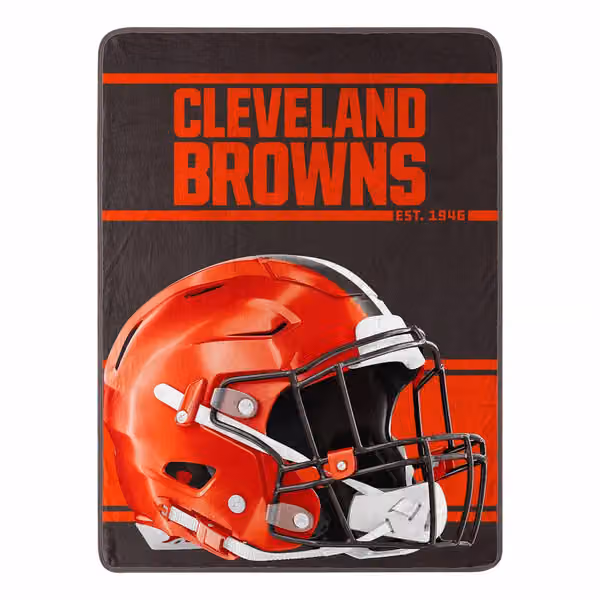 Cleveland Browns Run Northwest Super Plush NFL Throw view 1