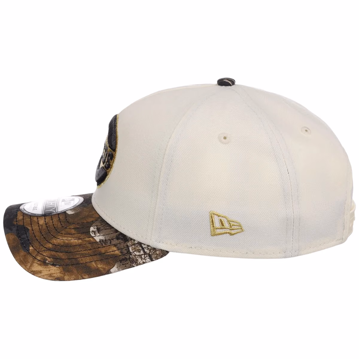 Cincinnati Reds MLB Black Realtree Chrome New Era 9FORTY detail view