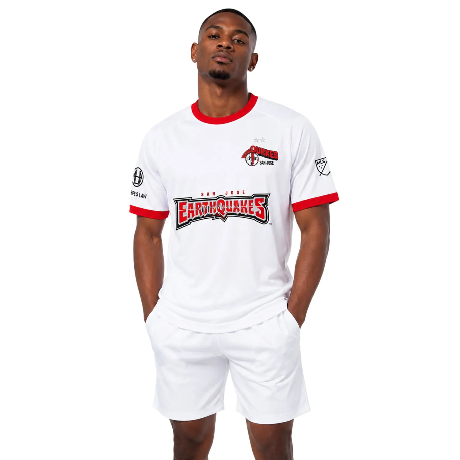 Beau Leroux SJ Earthquakes Home White Jersey – Pride Edition
