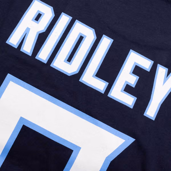 Calvin Ridley #0 Tennessee Titans Player NFL T-Shirt Navy view 4