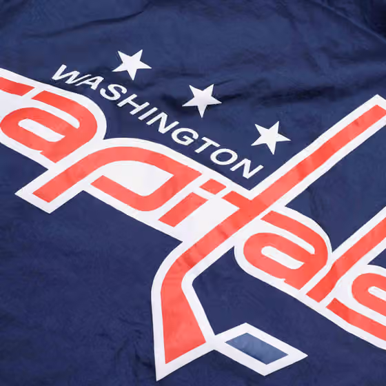 Washington Capitals Undeniable Mitchell & Ness NHL Windbreaker Jacket view 4