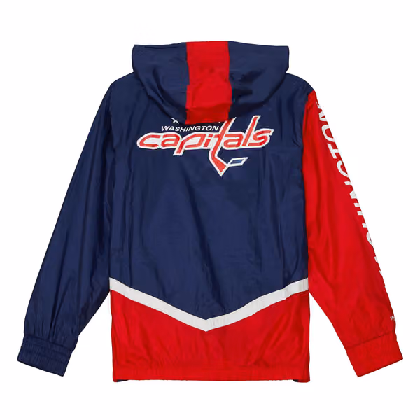 Washington Capitals Undeniable Mitchell & Ness NHL Windbreaker Jacket view 2