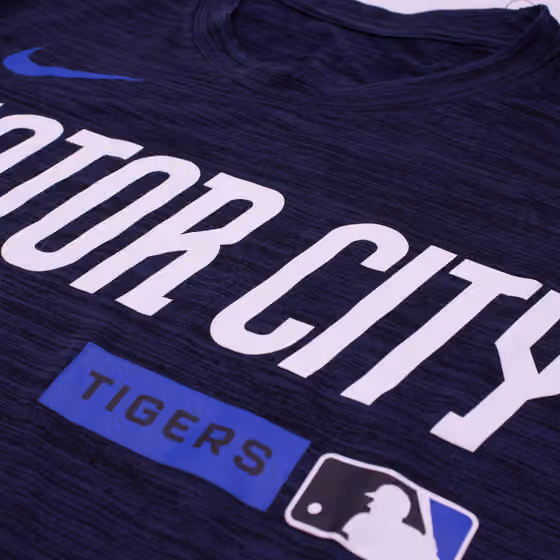 Detroit Tigers City Connect 2026 MLB Authentic Velocity T-Shirt Navy view 3