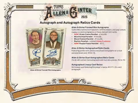 2025 Topps Allen & Ginter Baseball MLB Hobby Box view 7