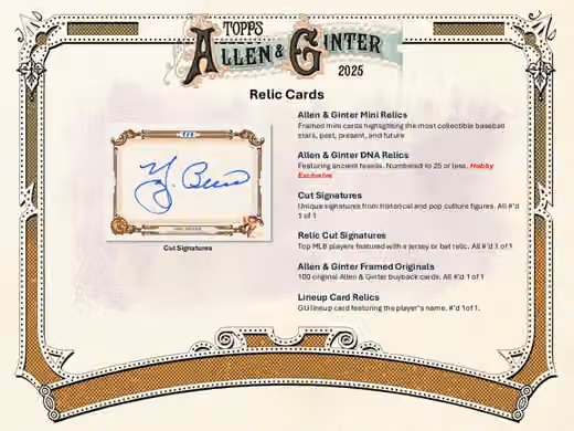 2025 Topps Allen & Ginter Baseball MLB Hobby Box view 6