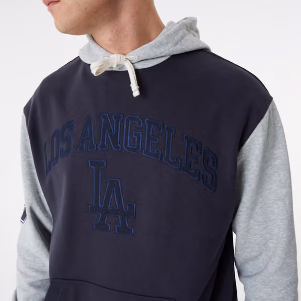 Los Angeles Dodgers Team Patch New Era Oversized MLB Hoodie view 6