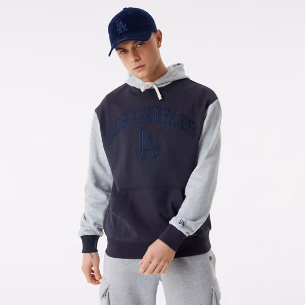 Los Angeles Dodgers Team Patch New Era Oversized MLB Hoodie view 2
