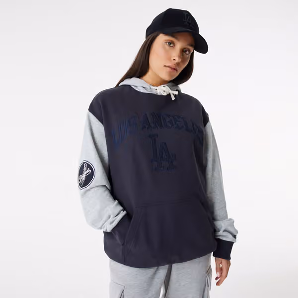 Los Angeles Dodgers Team Patch New Era Oversized MLB Hoodie view 3