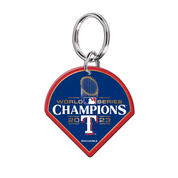 Texas Rangers 2023 World Series Champions Premium MLB Key Ring view 1