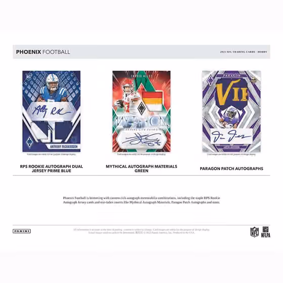 2023 Panini Phoenix Football NFL Hobby Box view 4