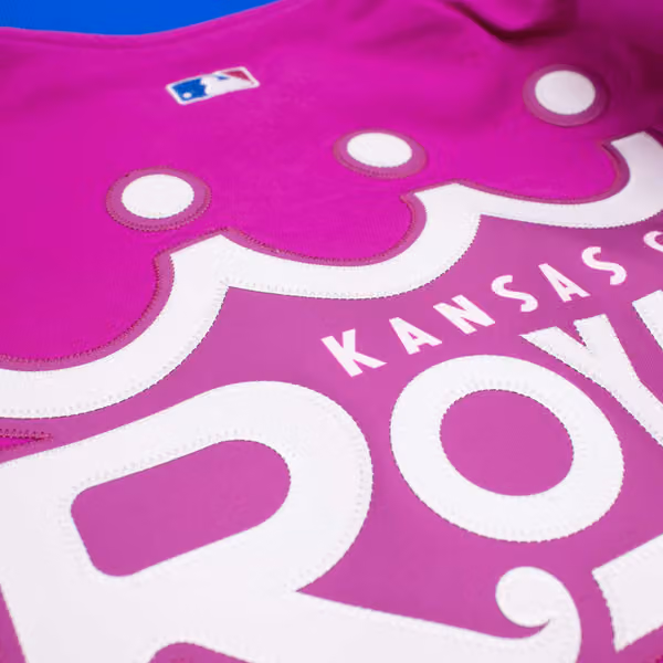 Kansas City Royals City Connect 2026 MLB Authentic Dugout Bomber Jacket Purple view 5