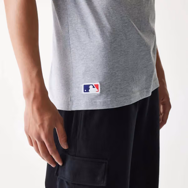 Los Angeles Dodgers Team Logo Baseball MLB T-Shirt Grey view 4