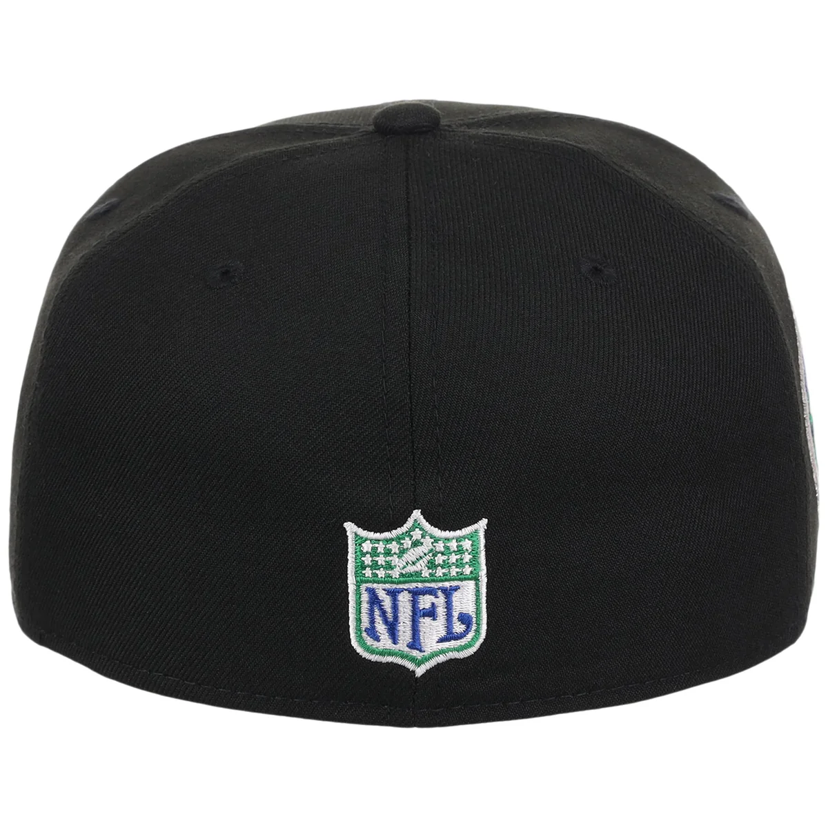 Seattle Seahawks NFL Black Dome New Era 59FIFTY detail view