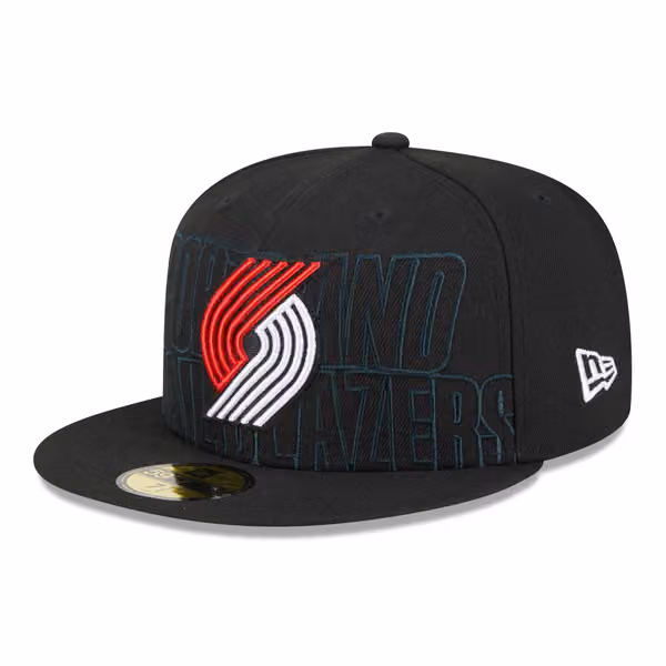 Portland Trail Blazers 2023 NBA Draft New Era 59FIFTY Fitted Cap Black product photo