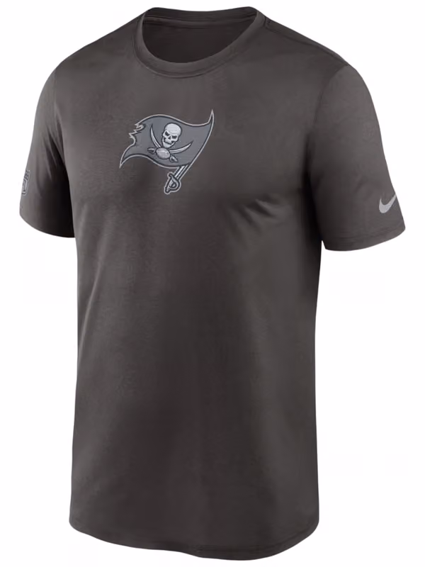 Tampa Bay Buccaneers 2026 NFL Sideline Lead The Charge Legend T-Shirt Anthracite view 1