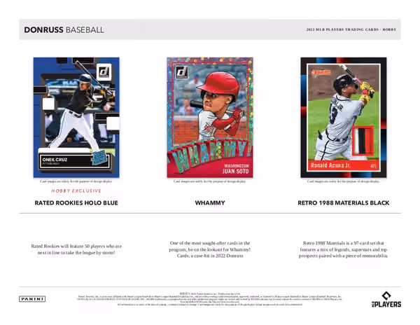 2022 Panini Donruss Baseball Hobby Box view 3
