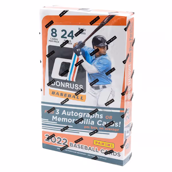 2022 Panini Donruss Baseball Hobby Box view 1
