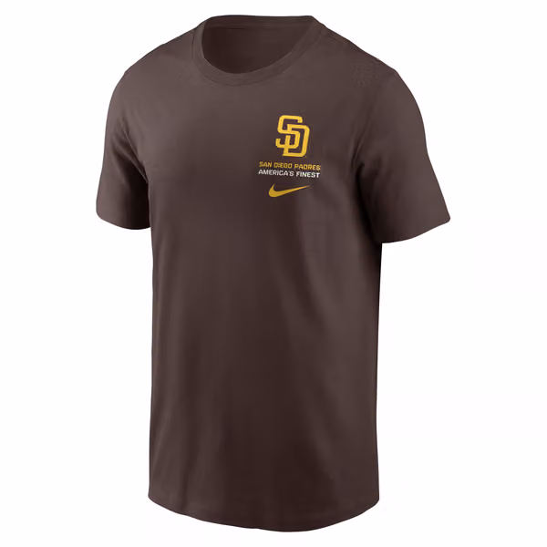 San Diego Padres Primetime 2-Hit T-Shirt Brown view 2