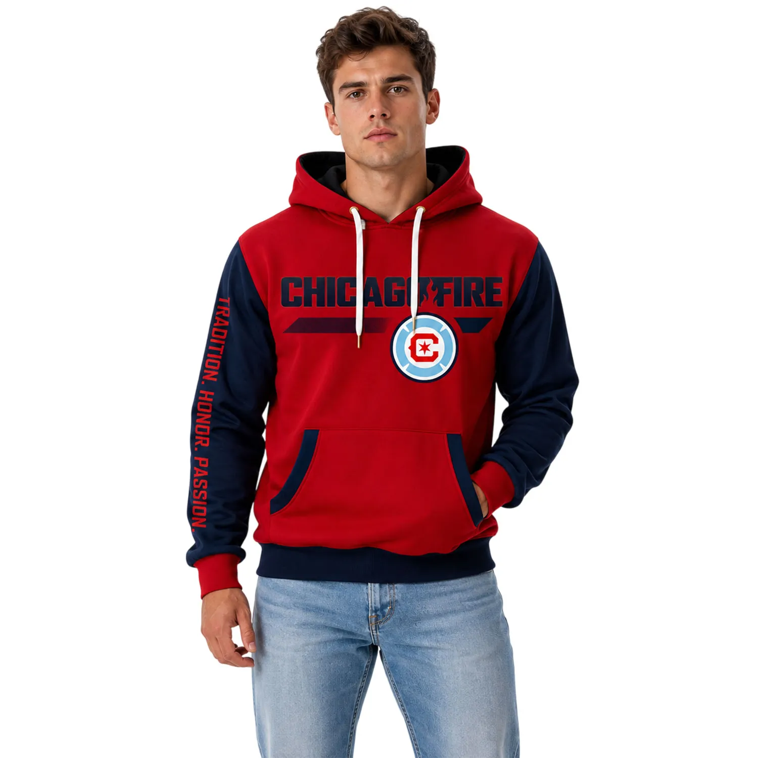 Chicago Fire Hooded Sweatshirt Trendy Gift For Fan