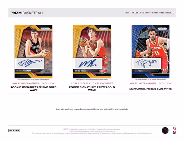 2024/25 Panini Prizm Basketball NBA International Hobby Box view 2