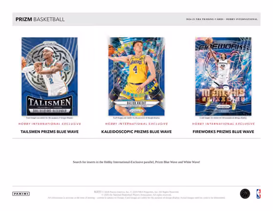 2024/25 Panini Prizm Basketball NBA International Hobby Box view 4
