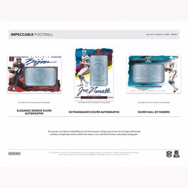 2023 Panini Impeccable Football NFL Hobby Box view 3