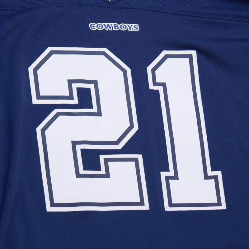 Deion Sanders #21 Dallas Cowboys 1996 Legacy Throwback NFL Jersey Navy view 4