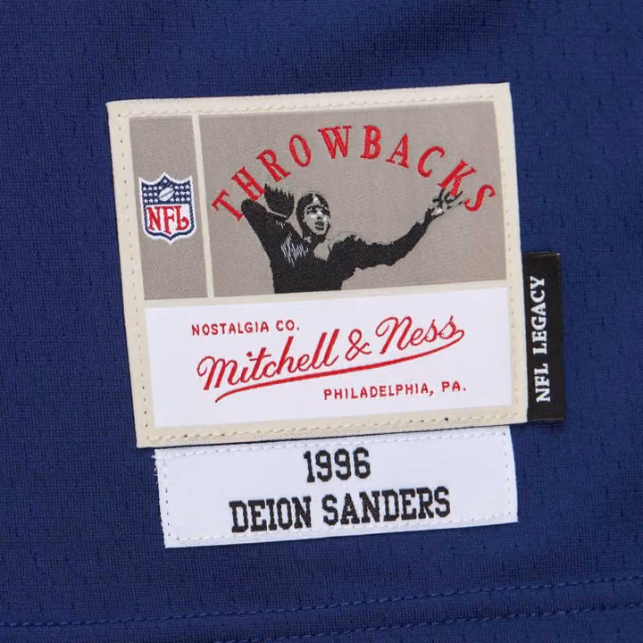 Deion Sanders #21 Dallas Cowboys 1996 Legacy Throwback NFL Jersey Navy view 3