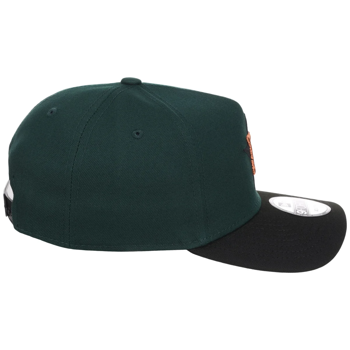Houston Astros MLB Dark Green x Black FASHION CORE New Era 9FORTY A-Frame detail view