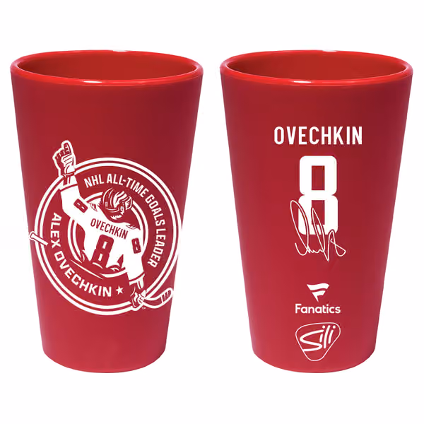 Alex Ovechkin 895 Goals Record NHL SiliShot Shot Glass view 1