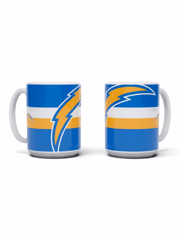 Los Angeles Chargers Triple Logo Jumbo NFL Mug (450 ml) view 1