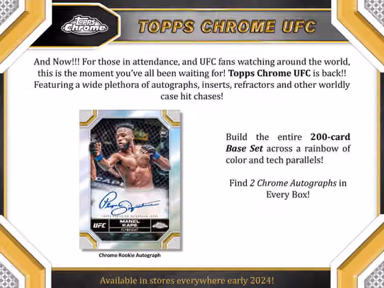 2024 Topps Chrome UFC Hobby Box view 2
