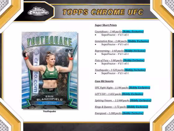 2024 Topps Chrome UFC Hobby Box view 5