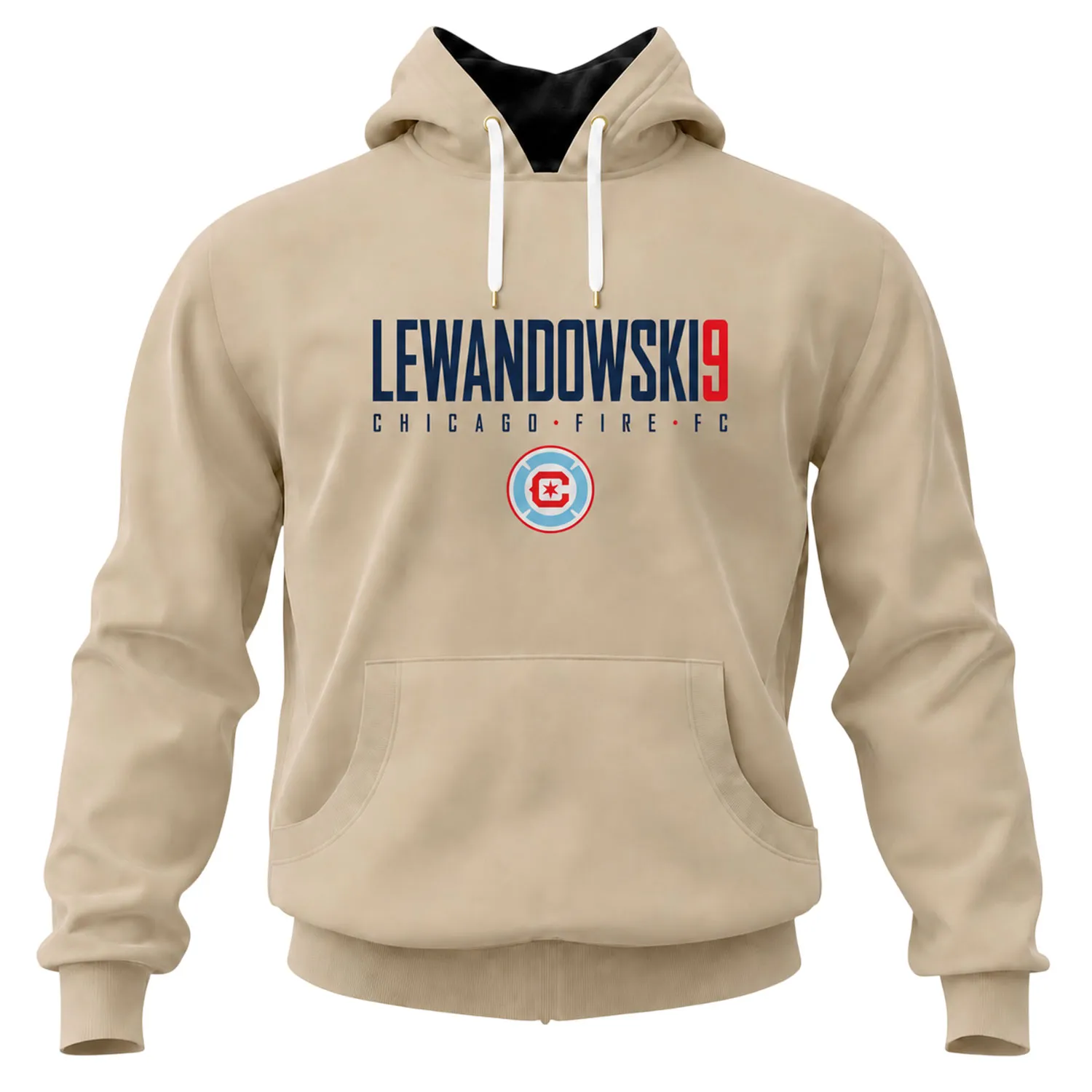 Robert Lewandowski Sand Hoodie Dynamic Chicago Fire Style