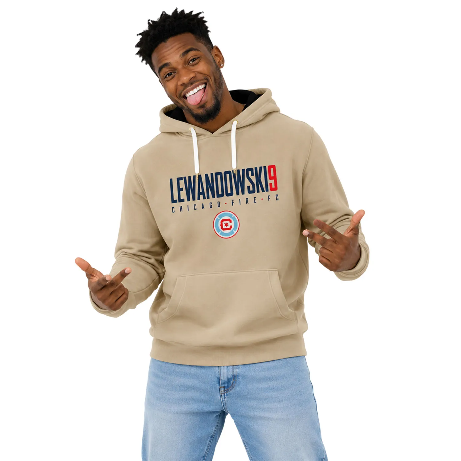 Robert Lewandowski Sand Hoodie Dynamic Chicago Fire Style